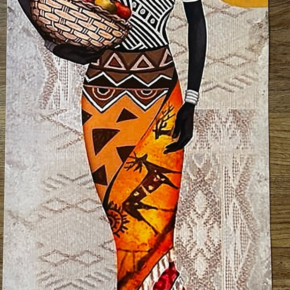 New Set of 3 African Women Canvas Posters 31”x12” Modern Wall Art - Picture 4 of 7